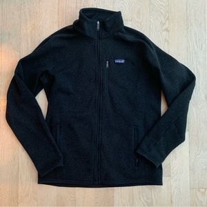 Patagonia Mens Better Sweater Fleece Jacket Size L Black Full zip
